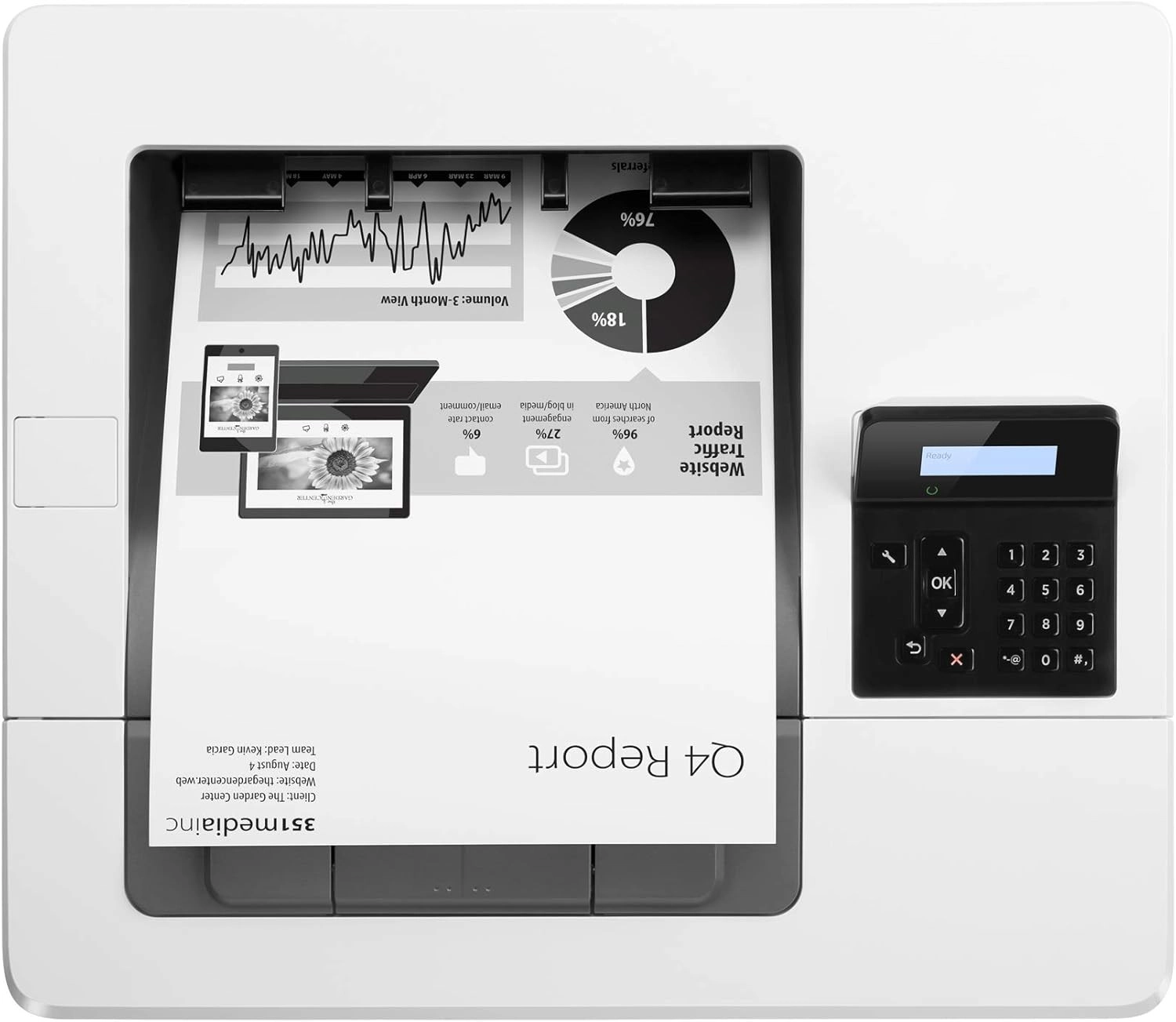 Принтер HP LaserJet M501dn (J8H61A)