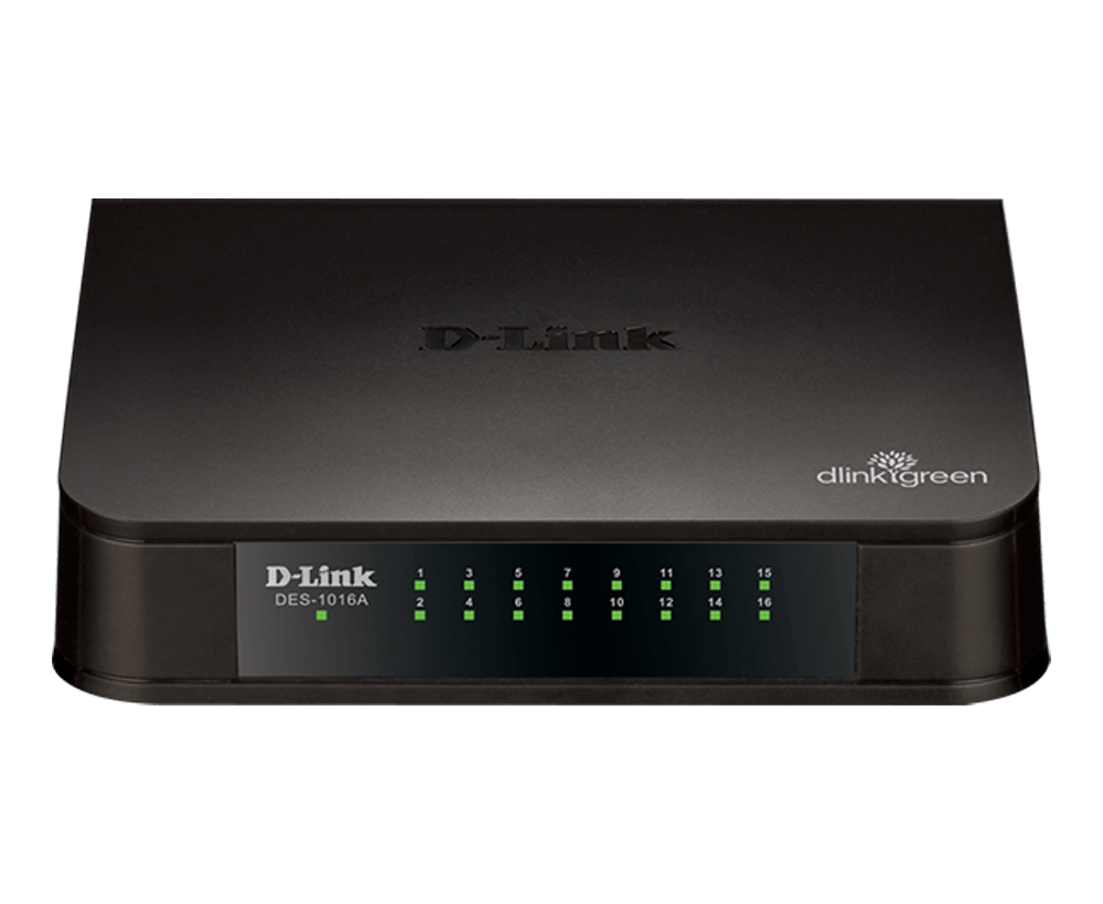 D-Link 16 портовый коммутатор DES1016A