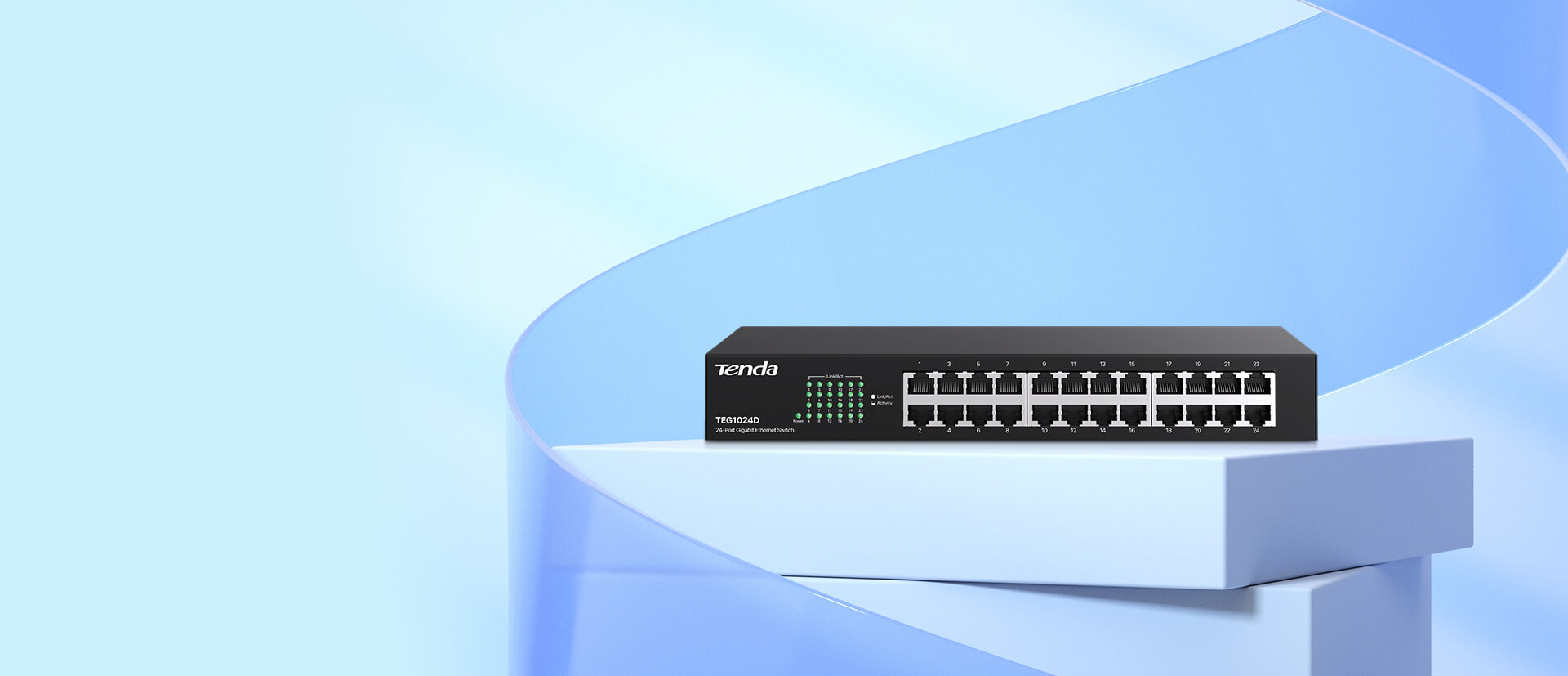 Tenda سويتش Gigabit ‏24 منفذ TEG1024D