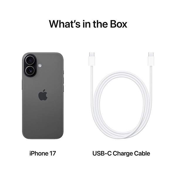iPhone 17 Только eSIM 256 ГБ Чёрный