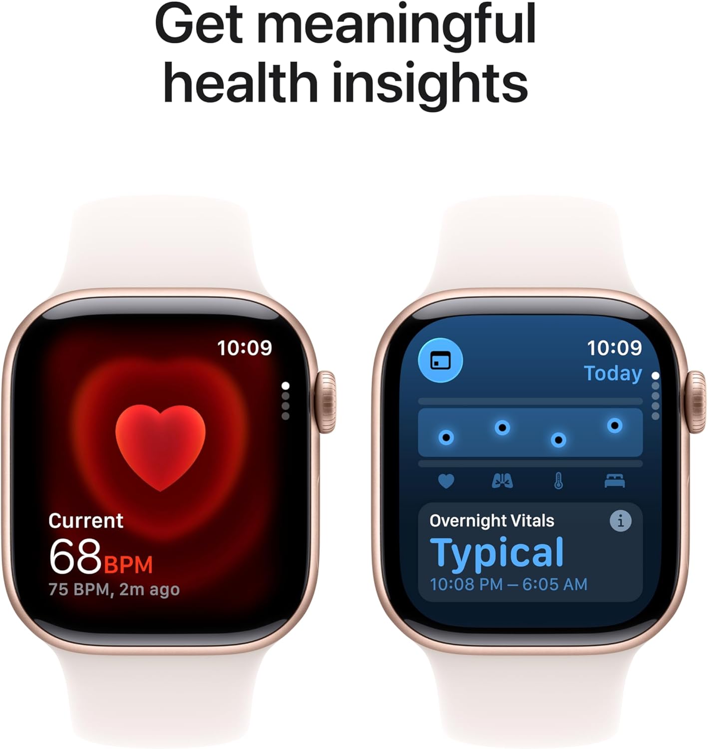 Apple Watch Series 11 GPS 42mm Rose Gold Aluminium Case With Light Blush SB MEU44 M/L