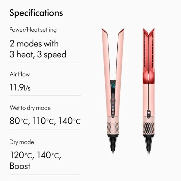 مكواة شعر Dyson HT01 كانزان وردي