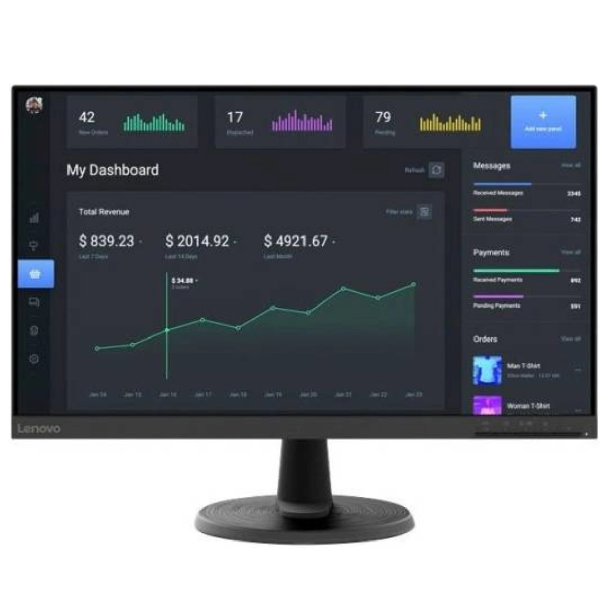 Монитор Lenovo C24-40 (63DCKAT6UK-G)