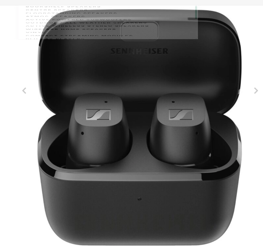 سماعات أذن لاسلكية Sennheiser True Wireless سلسلة 200 باللون الأسود (508973)