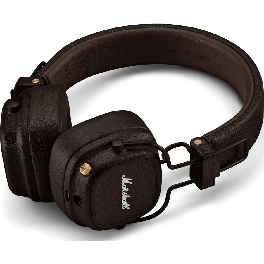 سماعات أذن لاسلكية Marshall Major V باللون البني (7340055401128)