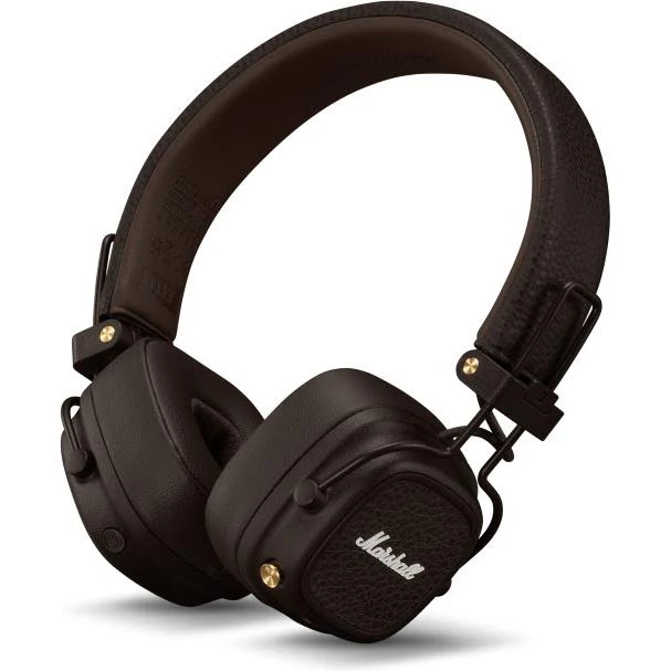 سماعات أذن لاسلكية Marshall Major V باللون البني (7340055401128)