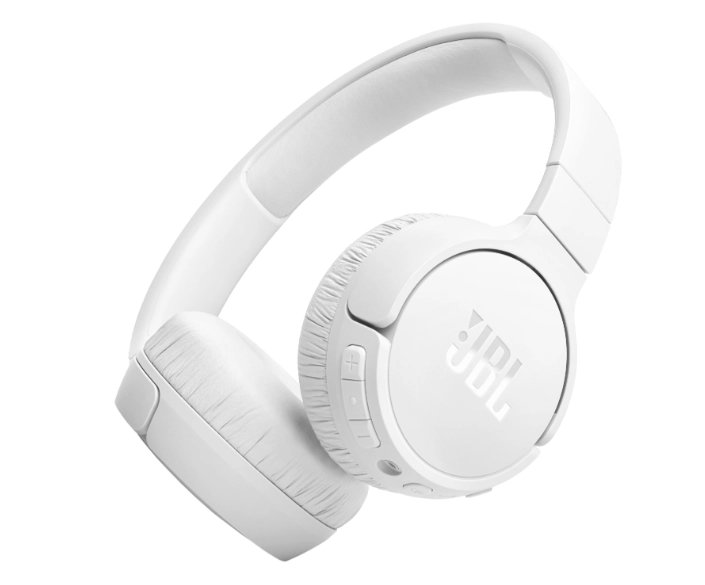 سماعات رأس لاسلكية JBL Tune 670NC باللون الأبيض