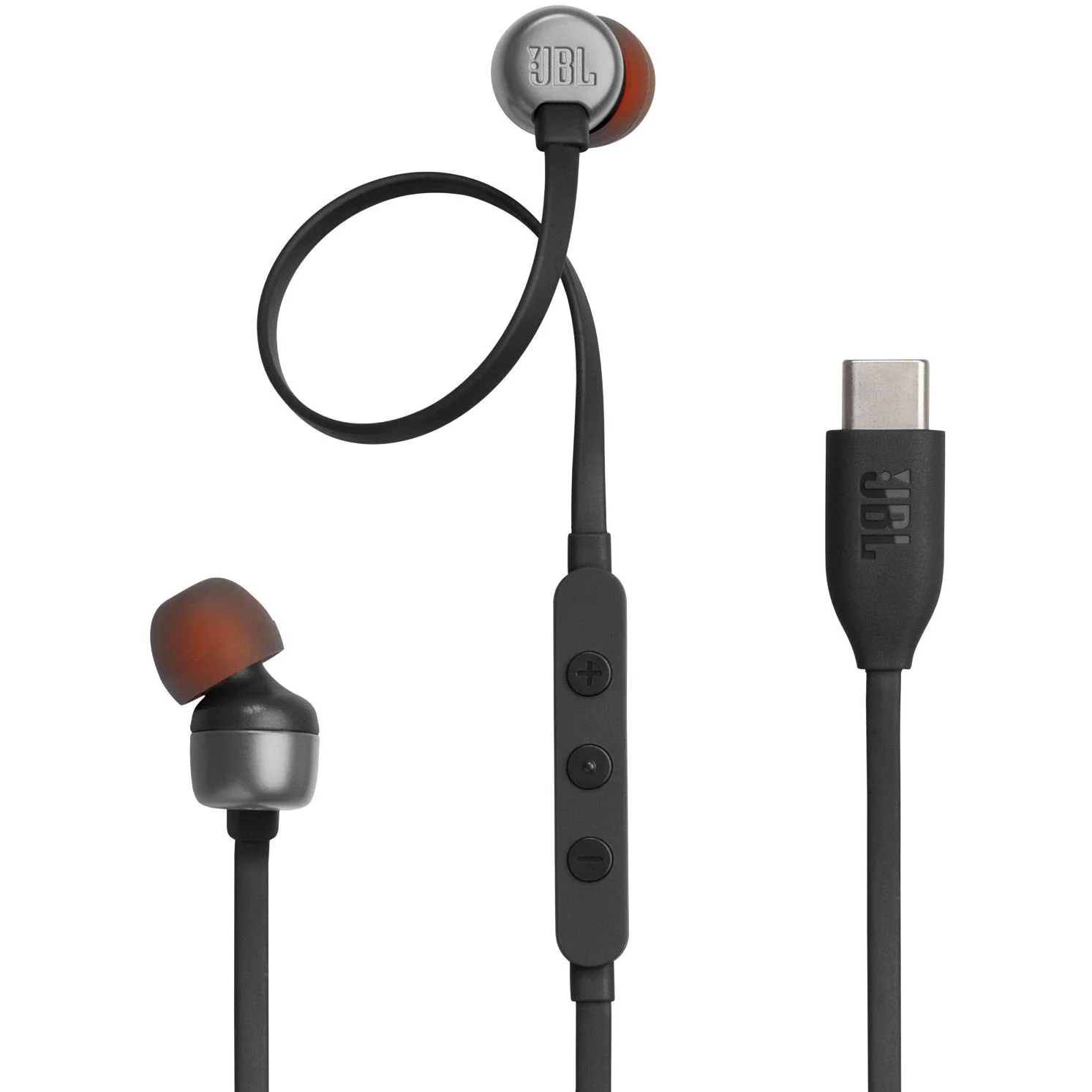 Проводные внутриканальные наушники JBL T310C, Чёрные
