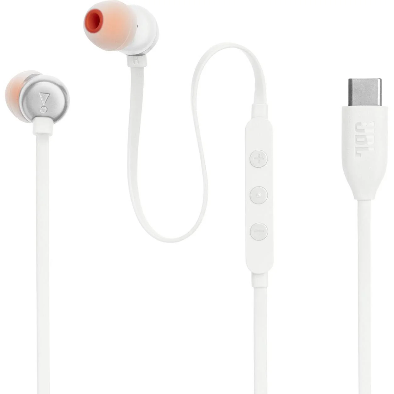Проводные внутриканальные наушники JBL T310C, Белые