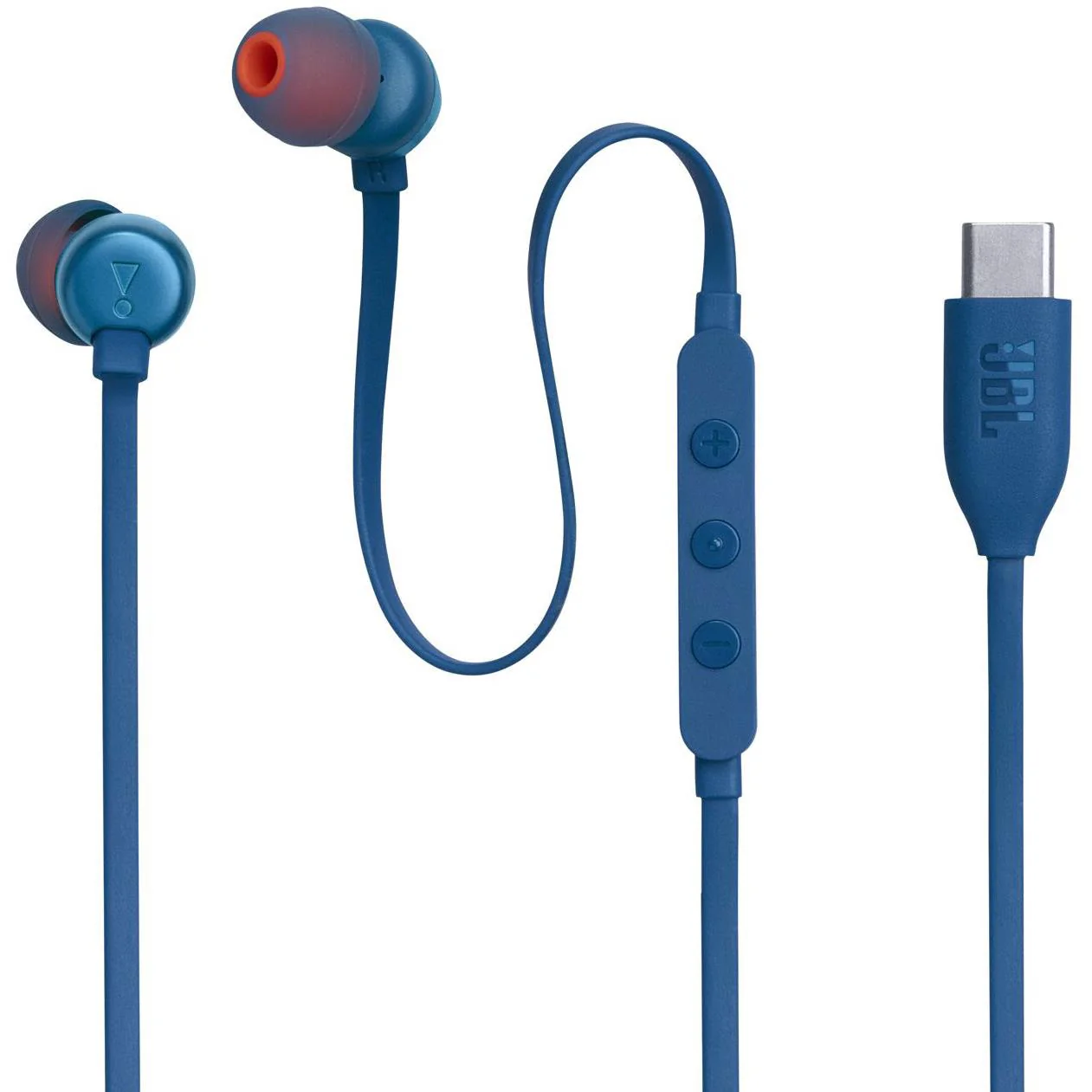 Проводные внутриканальные наушники JBL T310C, Синие