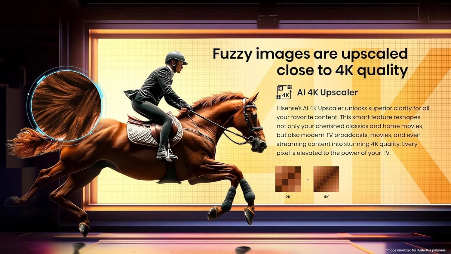 Hisense 65 inch  LED 4K UHD Smart TV A62QS