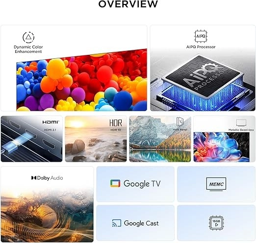 تلفزيون TCL ذكي 55 بوصة 4K UHD سلسلة P6K (55P6K)