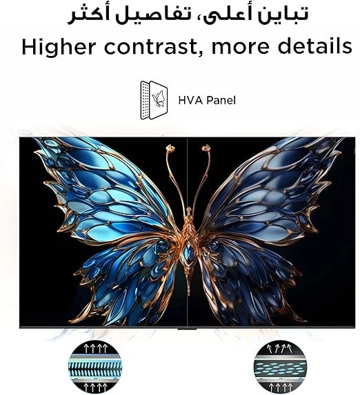 تلفزيون TCL ذكي 55 بوصة 4K UHD سلسلة P6K (55P6K)