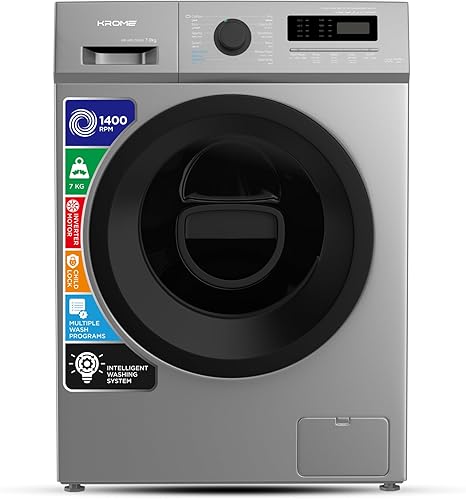 غسالة Krome KR-WFL70SSI-SIS تيتانيوم