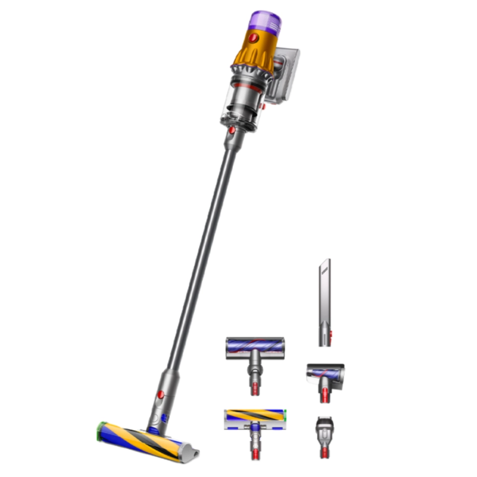 مكنسة كهربائية Dyson V12 Detect Slim Absolute SV46 أصفر نيكل