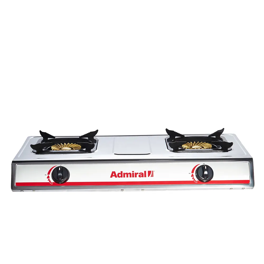 Admiral Gas Stove 2 Burners Stainless Steel