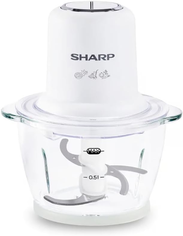 Sharp مفرمة 350 واط 1.2 لتر أبيض