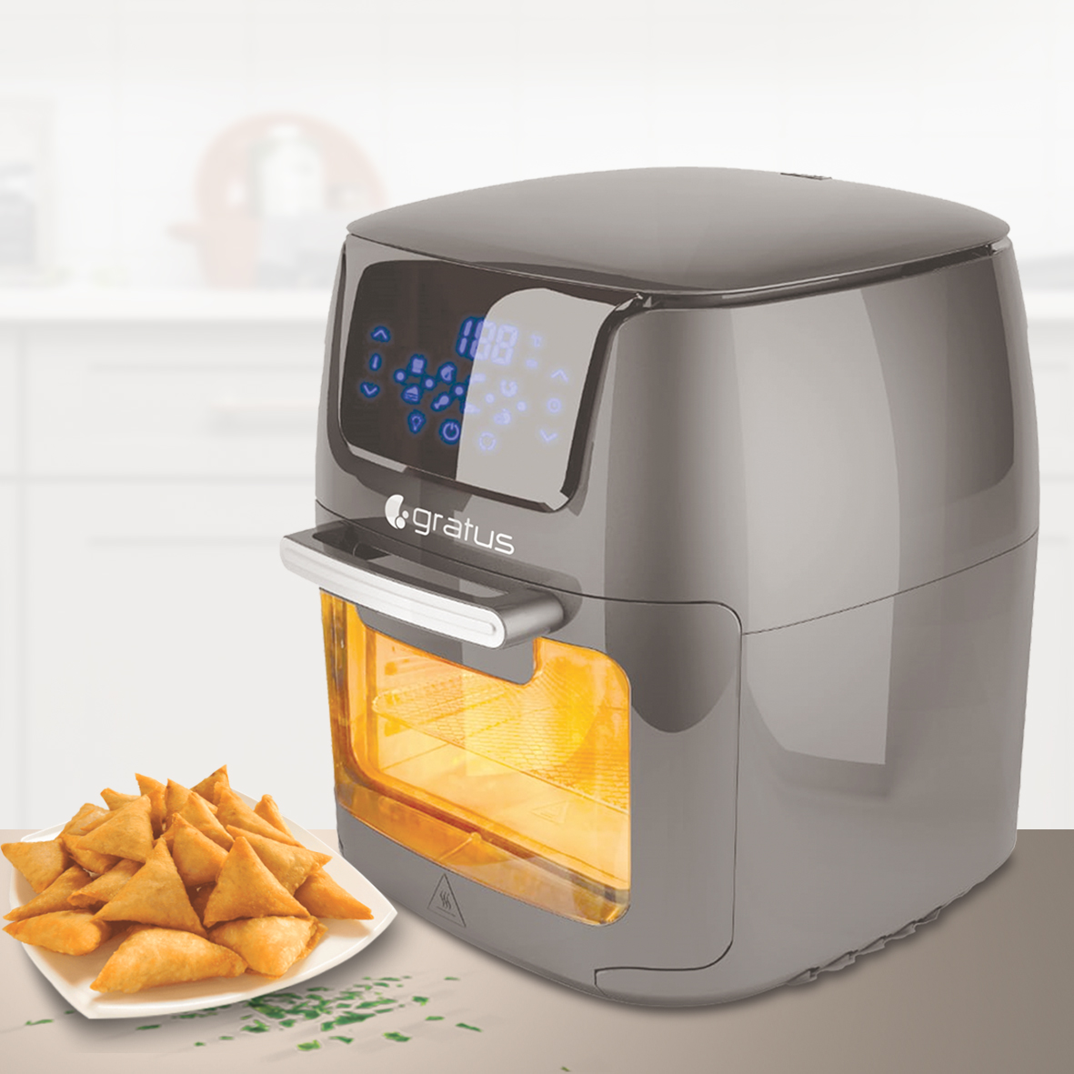 Gratus Digital Air Fryer 12L 1800W (GR-A650DTTB)