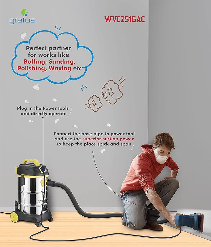Gratus Wet & Dry Vacuum Cleaner 30L (GV818G25)