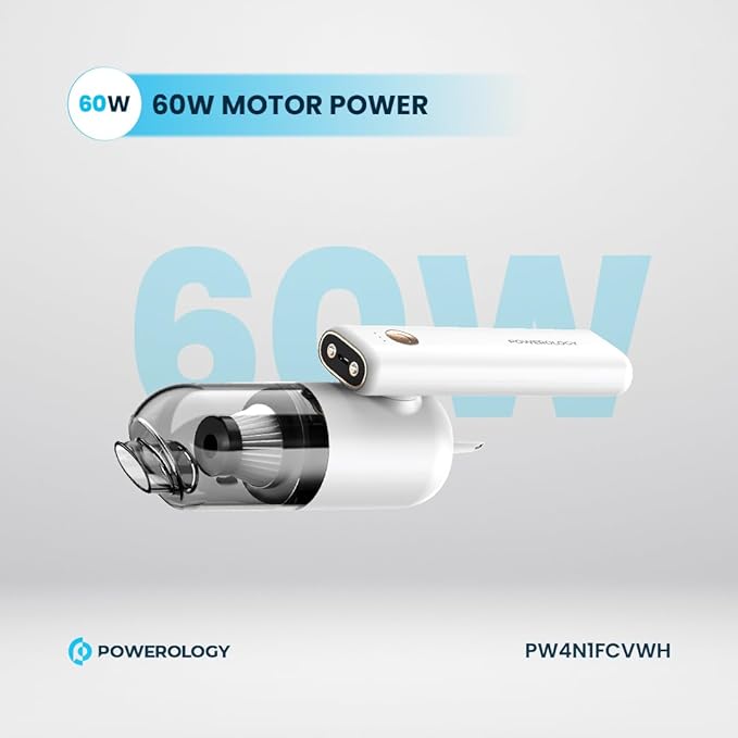 مكنسة لاسلكية Powerology مع تفريغ تلقائي