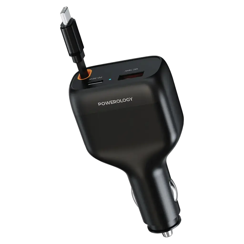شاحن سيارة Powerology Cyber 81W USB-C