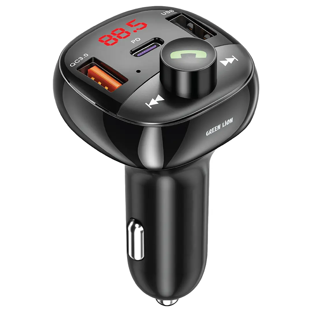 شاحن سيارة Green Lion Flux Drive FM PD 30W