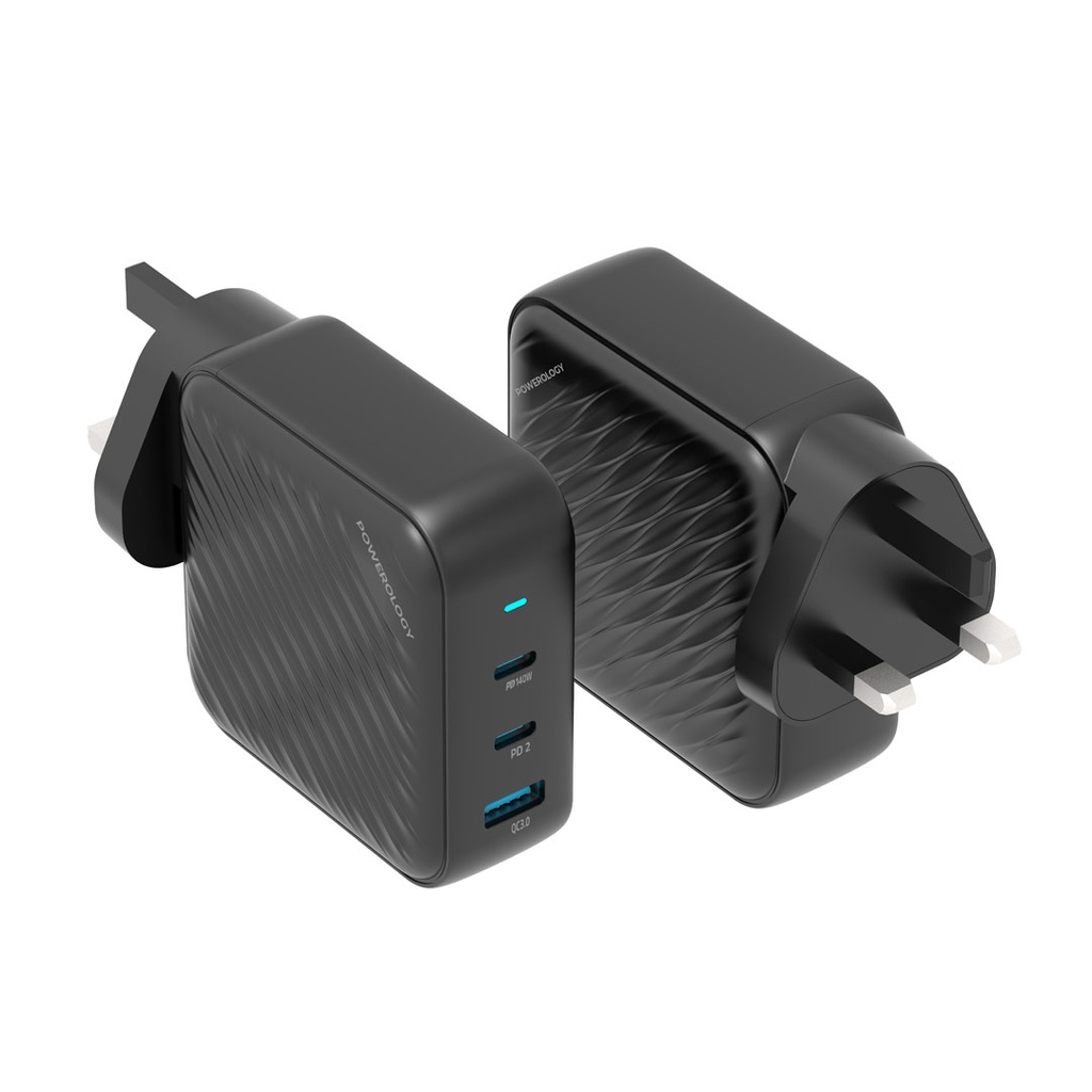 شاحن Powerology 140W Dual PD GaN