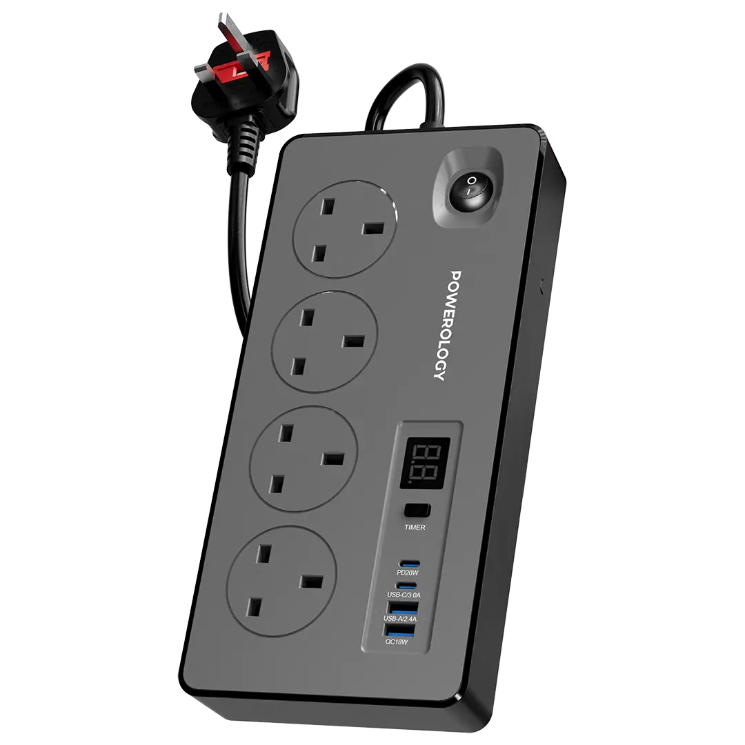 Powerology 4 AC | 2990W Power Strip PD 20W