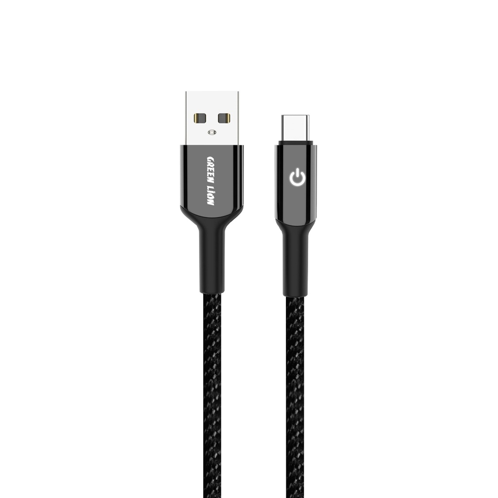 Green Lion USB-A to USB-C Braided Zinc Alloy Cable