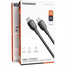 Porodo كابل USB-C إلى USB-C للشحن السريع ونقل البيانات