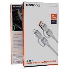 Porodo كابل شحن عالي السرعة 4 في 1 PD 240W