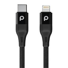 Porodo كابل ألومنيوم مضفّر USB-C إلى Lightning