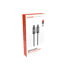 Porodo كابل USB-A إلى USB-C مضفّر بهيكل ألومنيوم بطول 1.2م