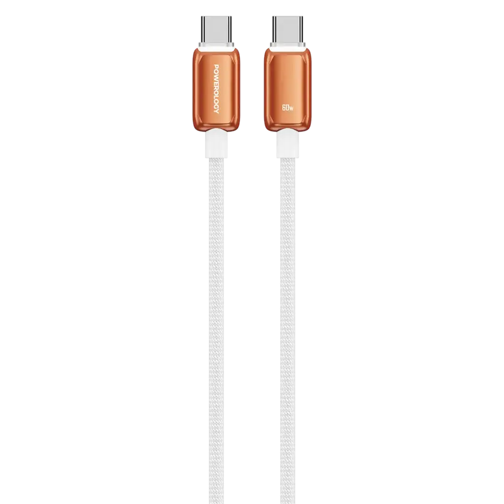 كابل Powerology Zinco Series USB-C 60W