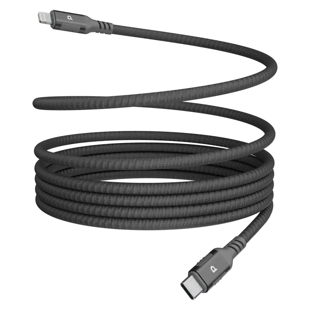 كابل Powerology Malinka Weave مغناطيسي USB-C إلى Lightning 1.2م PD 30W