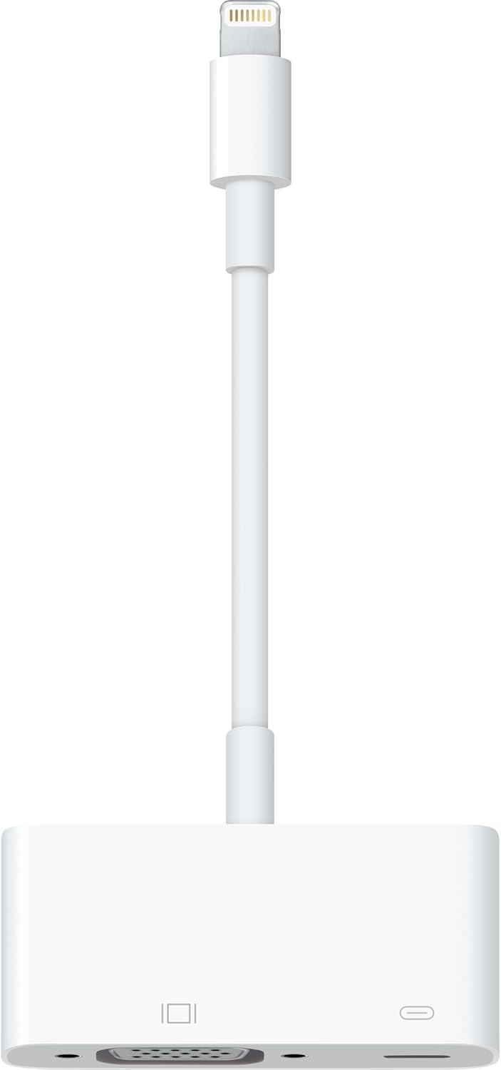 محول Apple Lightning إلى VGA أبيض