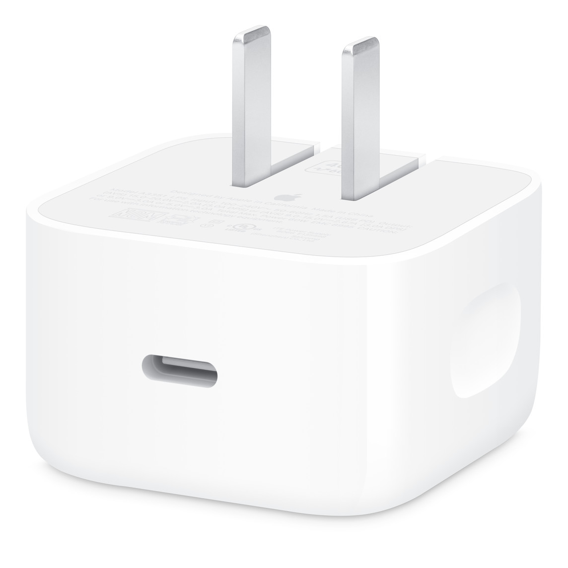 محول طاقة Apple 40 واط ديناميكي حتى 60 واط أبيض