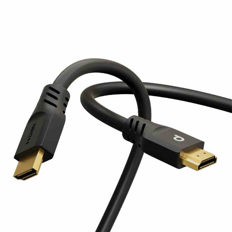بورودو بلو كابل HDMI بدقة 4K/60Hz بطول 2 متر ألمنيوم مطلي بالذهب (PB-HD4K2M-BK)