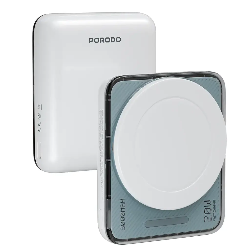 باور بانك Porodo SOVO سعة 10000mAh MagSafe مع مؤشر LED للشحن