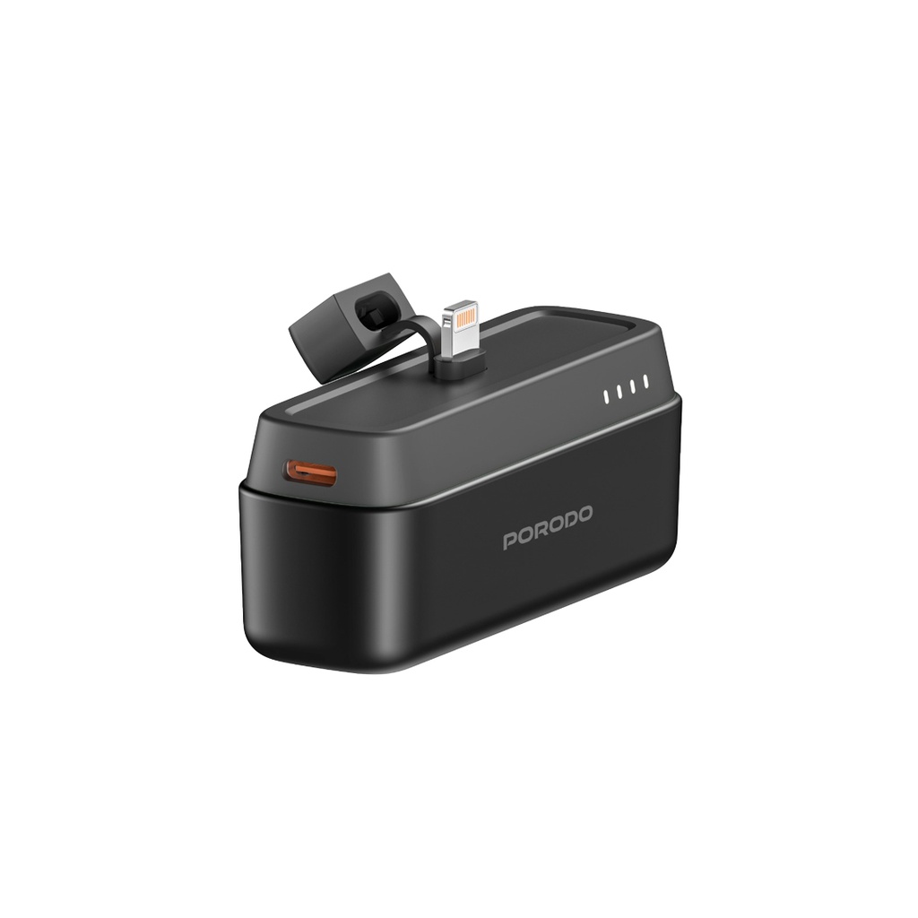 باور بانك Porodo سعة 5000mAh مع موصل Lightning