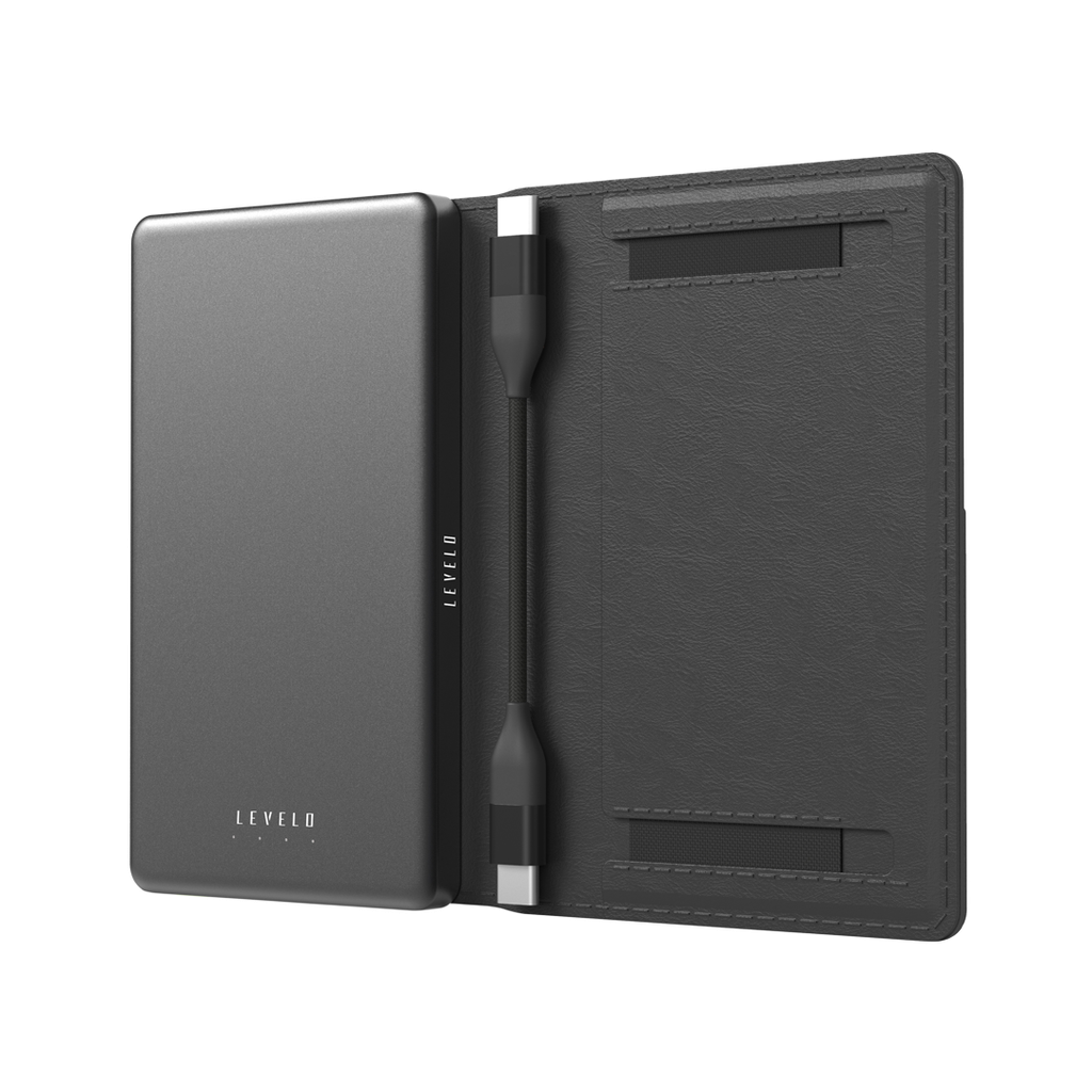 Levelo Vermont портативный Wallet Power Bank 3 в 1