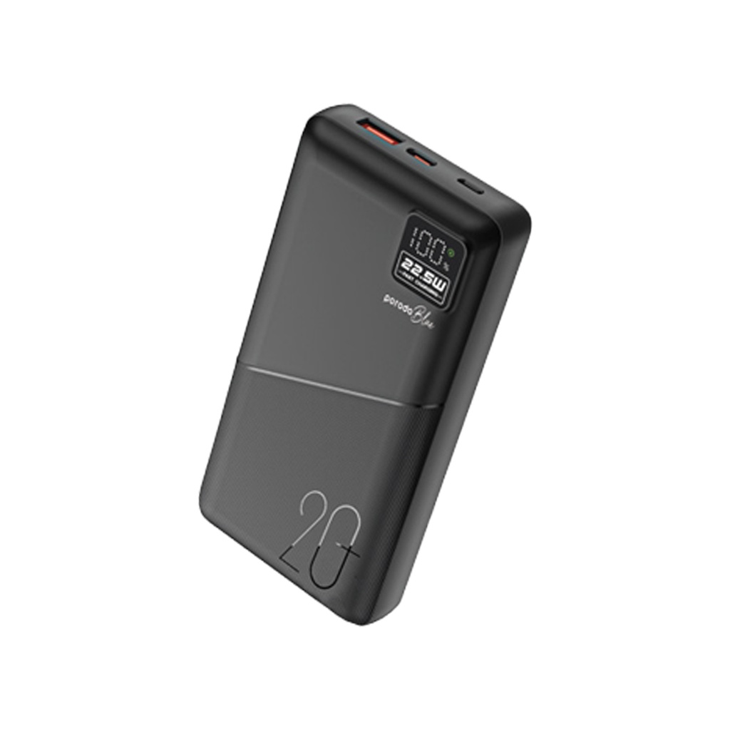 Porodo Blue 20000mAh быстрая зарядка повербанк QC3.0 PD20W (PB-PBFCH054-BK)