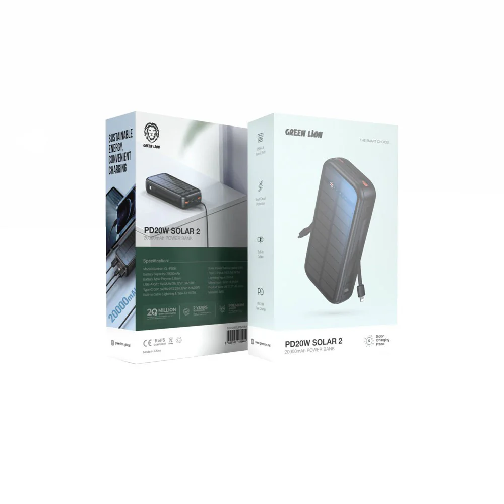 Green Lion PD20W Solar 2 Внешний аккумулятор 20000mAh