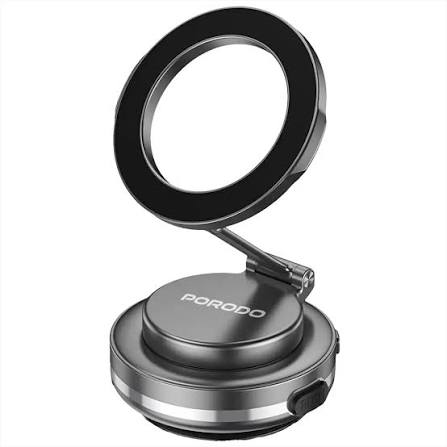 Porodo Vacuum Lock حامل MagSafe مع شفط كهربائي بلمسة واحدة