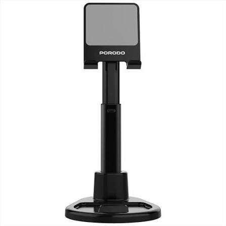 Porodo حامل Dock متعدد الزوايا للهاتف والتابلت بعصا تلسكوبية