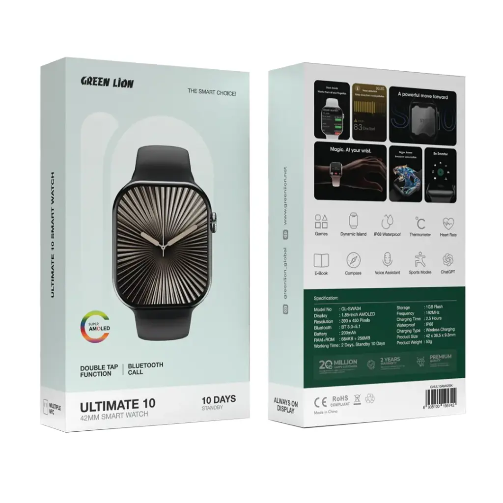 ساعات ذكية Green Lion Ultimate 10 42 mm