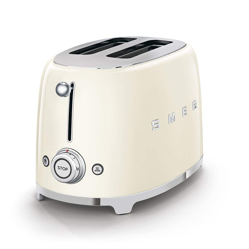 Smeg 2 Slice Toaster Cream (TSF01CRUK)