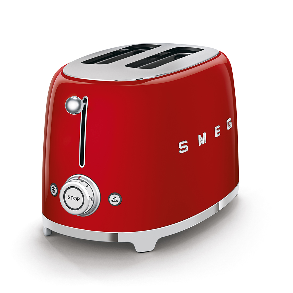 Smeg 2 Slice Toaster Red (TSF01RDUK)