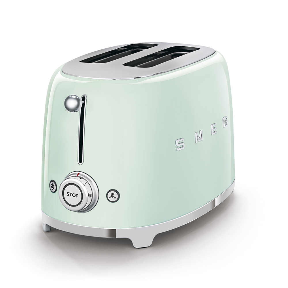 Smeg 2 Slice Toaster Pastel Green (TSF01PGUK)