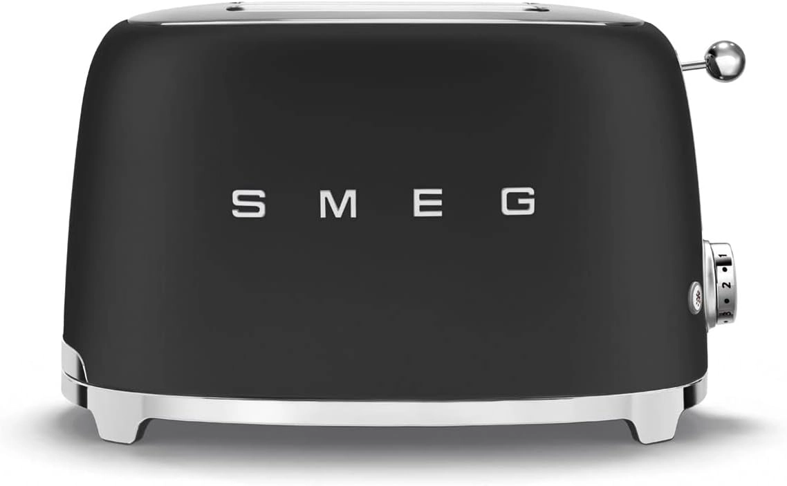 Smeg 3 Slice Toaster Black MAT (TSF01BLMUK)